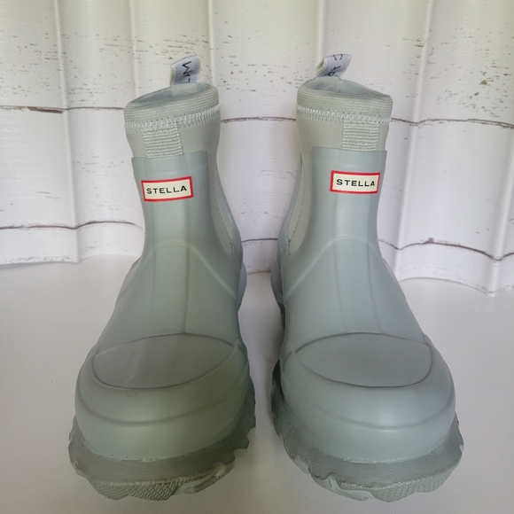 New Stella McCartney x Hunter Ltd. Collection Ankle Powder Blue Rain Boo… - Picture 7 of 12